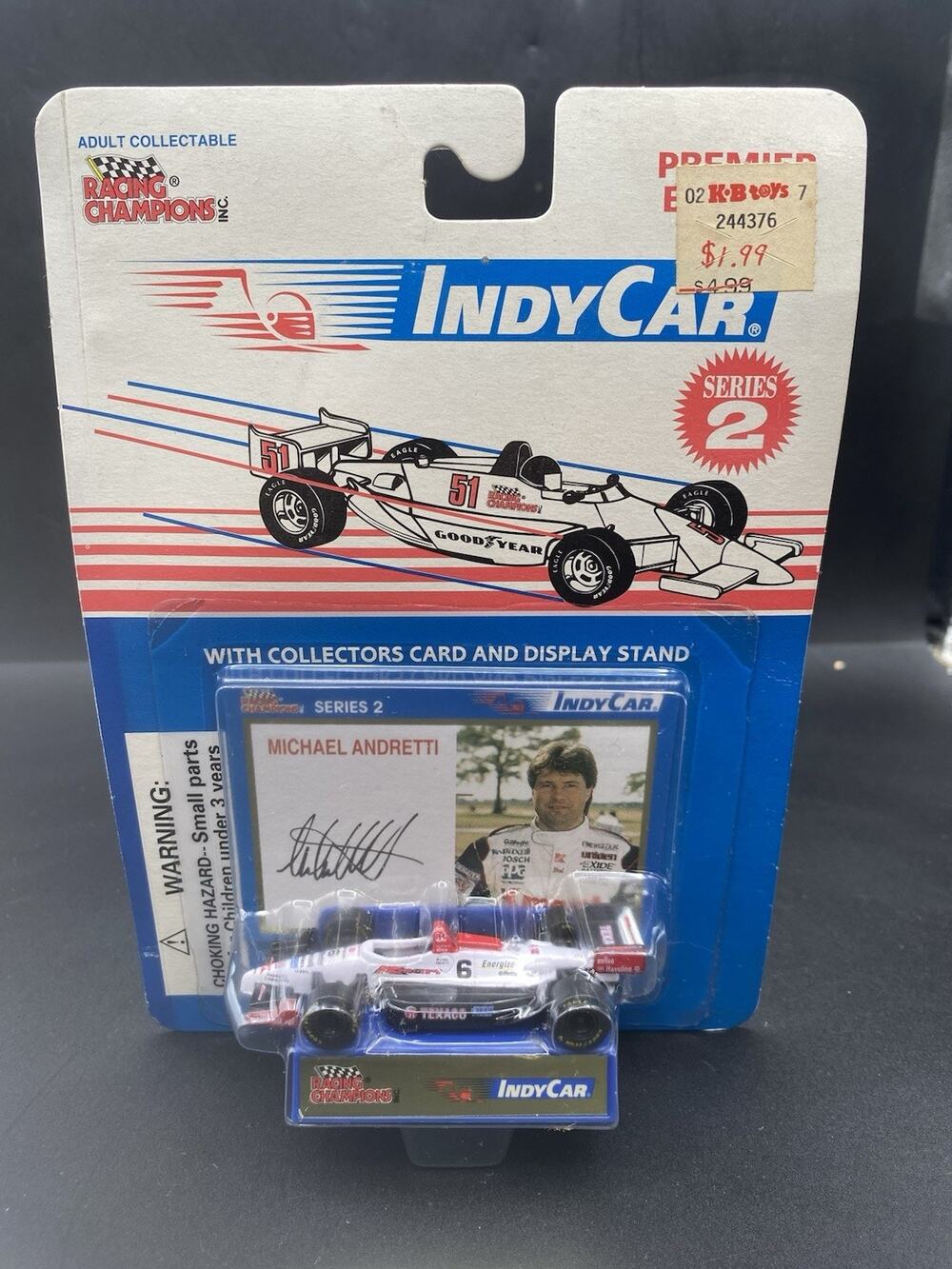 Michael Andretti Racing Champions 1:64 Indy Car with Collectors card / Display